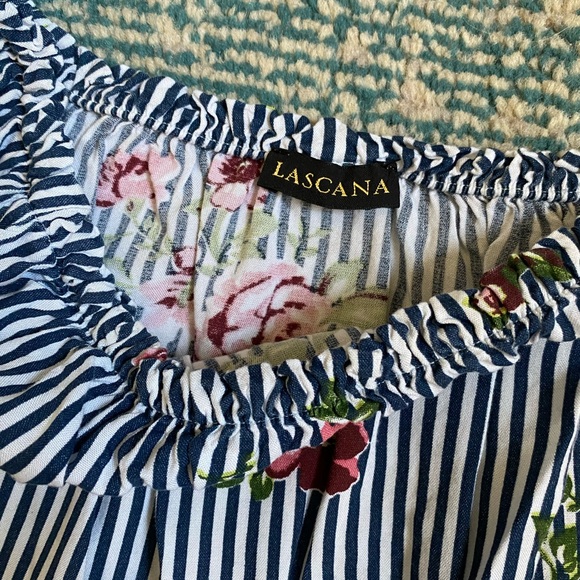 Lascana 3/4 Sleeve Floral Top - Picture 3 of 4